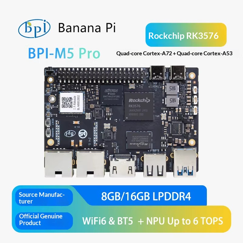 Banana Pi Bpi-M5 - Многофункциональный шлюз/сервер Banana Pi BPI-M5 Pro