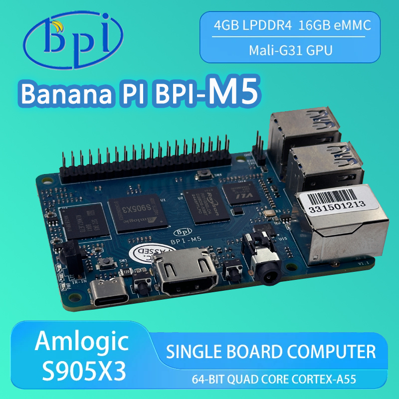 Banana PI BPI-M5 4 ГБ LPDDR4 R – обзор и цена Banana Pi Bpi-M5